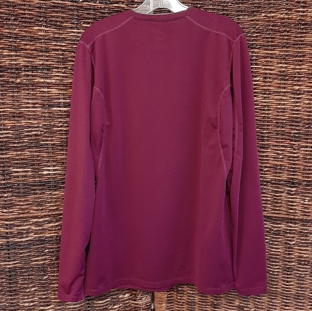Nike Pro Women's Medium Purple Fitted Long Sleeve Workout Tee Shirt Activewear - Picture 2 of 8